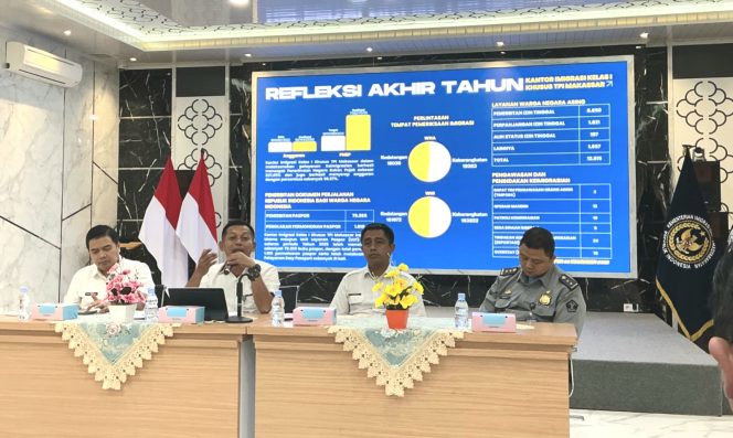 					Refleksi Akhir Tahun Capain Kinerja Imigrasi Kelas I Khusus TPI Makassar (dok_andi khaerul)