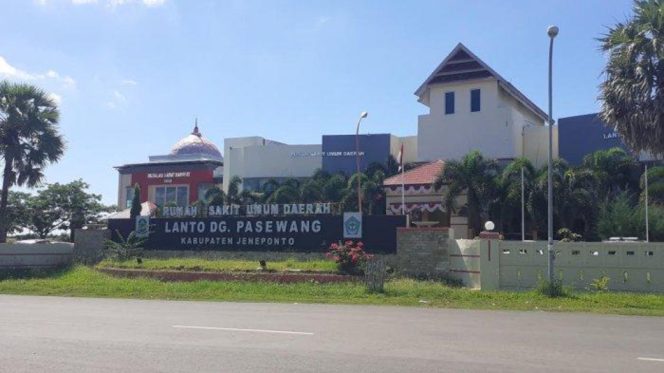 					Gedung RSUD Lanto Daeng Pasewang, Kabupaten Jeneponto. (Foto: Istimewa)