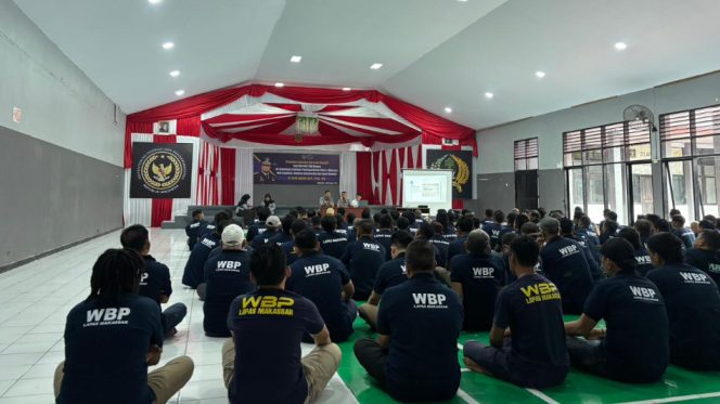 					Sosialisasi Pengelolaan Sampah Berbasis Ekonomi Sirkular di Lapas Makassar. (Foto: Istimewa)