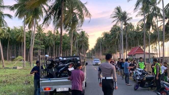					Satlantas Polres Selayar Amankan Tujuh Kendaraan Bermotor Diduga Terlibat Aksi Balapan Liar. (Foto: Istimewa)