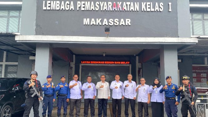 					Pengamanan Natal dan Tahun Baru, Lapas Makassar Dapat Dukungan Brimob, TNI, dan Damkar