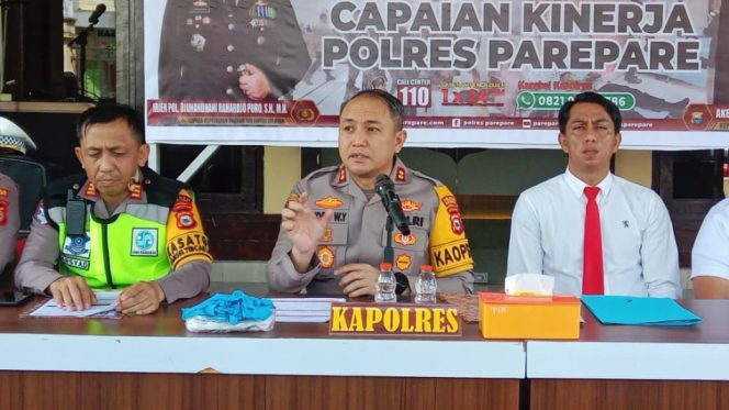 					Pelaksanaan Pres Release Capaian Kinerja Polres Parepare Tahun 2025. (Foto: Berita.News/ Wahyu)