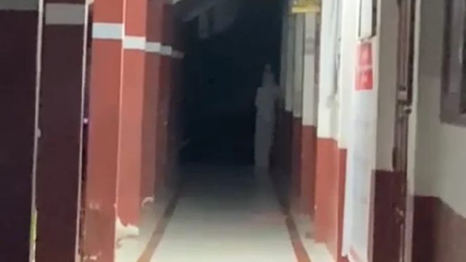 					Tangkapan Layar Video Viral Penampakan Pocong Palsu di SD Negeri 6 Mattumpu.