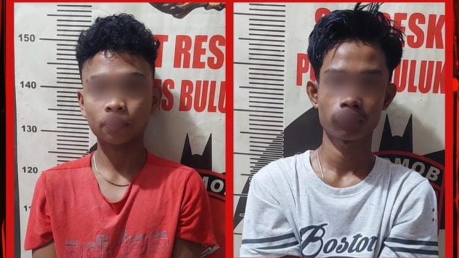 					Dua Remaja Terduga Pelaku Curanmor Diamankan di Mapolres Bulukumba. (Foto: Ist)