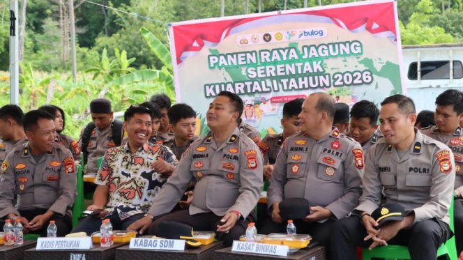 					Polres Selayar Ikuti Video Conference Panen Raya Jagung Serentak Kuartal I Tahun 2026. (Foto: Ist/ Humas)