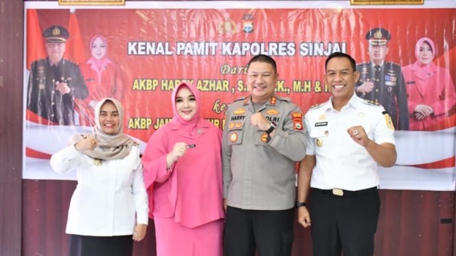 					Bupati dan Wabup Kompak Hadir Diacara Kenal Pamit Kapolres Sinjai. (Foto: Ist)