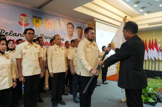 					Pelantikan Andi Asminullah bersama jajaran pengurus FORKI Kota Makassar untuk masa bakti 2025-2029 (dok)