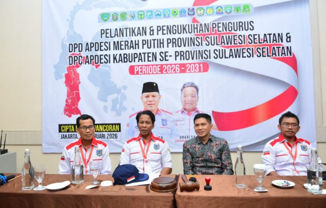 					Dilantik Serentak 20 Kabupaten/Kota, APDESI Merah Putih Sinjai Siap Gaspol Bangun Desa