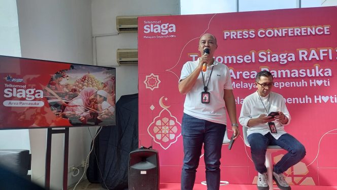 					Konferensi Pers Telkomsel Area Pamasuka Siaga Ramadan dan Idul Fitri (RAFI) 2026 di Makassar (dok)