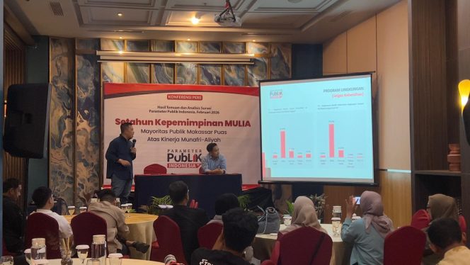 					Rilis Hasil Survei Satu Tahun Kepemimpinan Wali Kota dan Wakil Wali kota Makassar Munafri - Aliyah (dok)