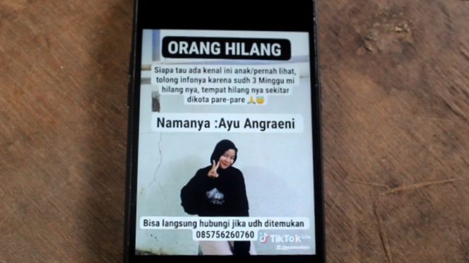 					Ayu Angraeni Gadis Belia 15 Tahun meninggalkan rumah tanpa kabar. (Foto: Tangkapan Layar/ Medsos)