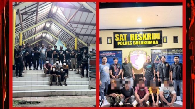 					Lima Terduga Pelaku Pencurian Ternak Sapi di Bulukumba Ditangkap Polisi. [Foto: Ist]