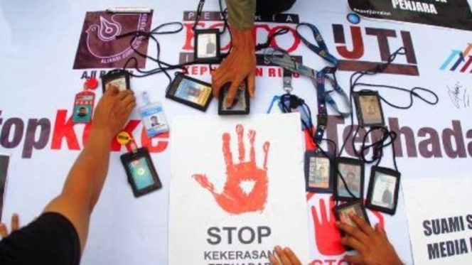 					Ilustrasi Intimidasi dan Ancaman Kekerasan Terhadap Jurnalis. (Foto: LBH Pers)