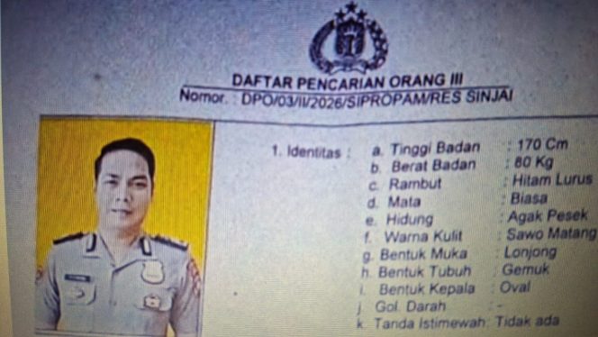 					Surat Daftar Pencarian Orang dari Polres Sinjai. [Foto: Ist]