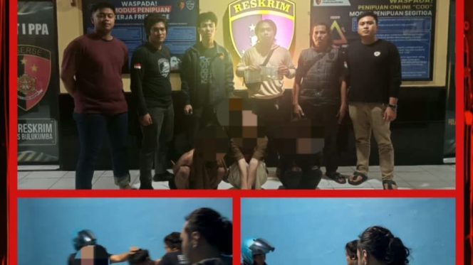 					Terduga Pelaku Diamankan di Reskrim Polres Bulukumba. [Foto: Ist]