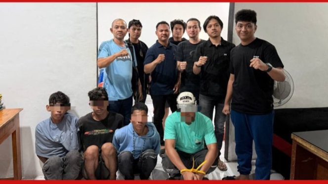 					Empat Terduga Pelaku Curas Diamakan Tim Satreskrim Polres Bulukumba. [Foto: Ist]