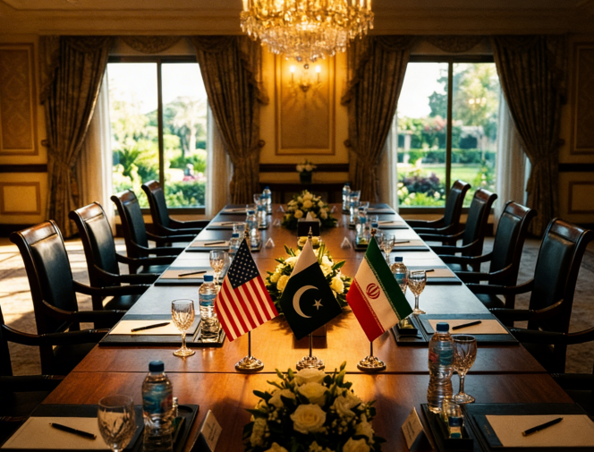 					Perundingan Iran-AS di Pakistan berakhir gagal. Ilustrasi/Ai