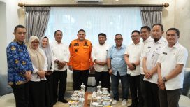 Panitia MTQ KORPRI saat Temui Wali Kota Makassar Munafri Arifuddin (dok.)