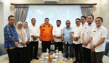 Panitia MTQ KORPRI saat Temui Wali Kota Makassar Munafri Arifuddin (dok.)