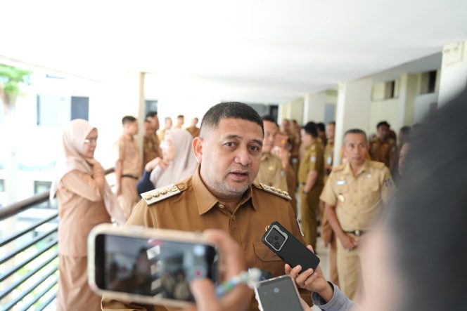 					Walikota Munafri Arifuddin usai Rapat bersama Camat dan Lurah se Kota Makassar (dok.)