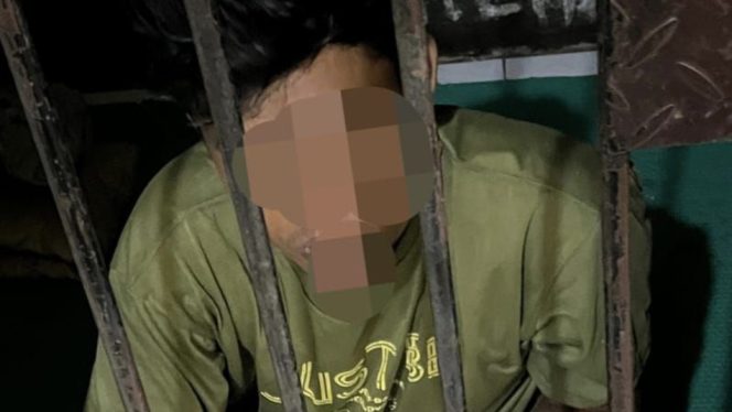 					Terduga Pelaku Penikaman, MT Diamankan oleh Resmob Polres Bone. [Foyo: Ist]