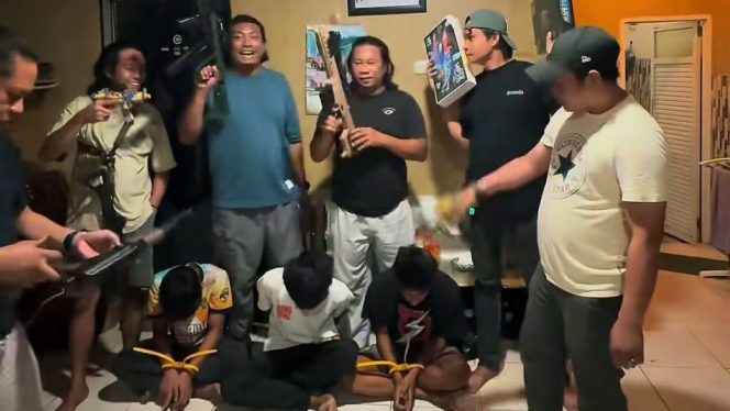 					Tiga Pemuda Terduga Pelaku Pencurian Senjata Mainan di Parepare Diringkus Polisi. [Foto: Ist]