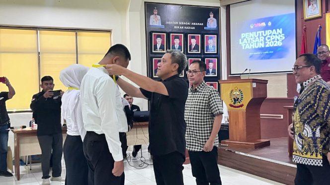 					Penutupan Latsar CPNS Angkatan XII Pemerintah Kabupaten Jeneponto Tahun 2026. [Foto: Ist]