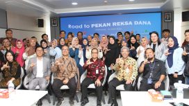 Sosialisasi Road To Pekan Reksa Dana di Makassar bersama awak media di kantor OJK Sulselbar (dok.)