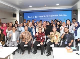 Sosialisasi Road To Pekan Reksa Dana di Makassar bersama awak media di kantor OJK Sulselbar (dok.)