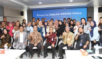 Sosialisasi Road To Pekan Reksa Dana di Makassar bersama awak media di kantor OJK Sulselbar (dok.)