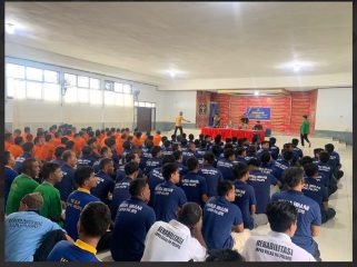 Lembaga Pemasyarakatan Kelas IIA Palopo menggelar sosialisasi Undang-Undang Nomor 1 Tahun 2023 tentang Kitab KUHP kepada warga binaan dan tahanan. Foto: Ist