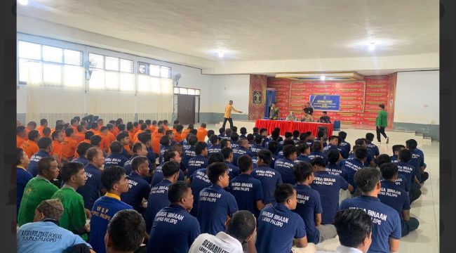 Lembaga Pemasyarakatan Kelas IIA Palopo menggelar sosialisasi Undang-Undang Nomor 1 Tahun 2023 tentang Kitab KUHP kepada warga binaan dan tahanan. Foto: Ist