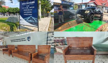 Keterampilan warga binaan Rutan Barru. Dok