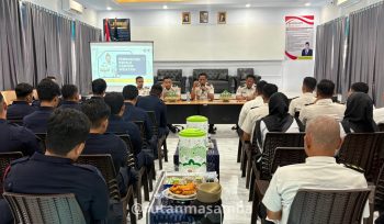 Rutan) Kelas IIB Masamba menggelar kegiatan penguatan tugas pokok dan fungsi (tupoksi) bagi seluruh pegawai di Aula Rutan Masamba, Kamis (23/4). Dok