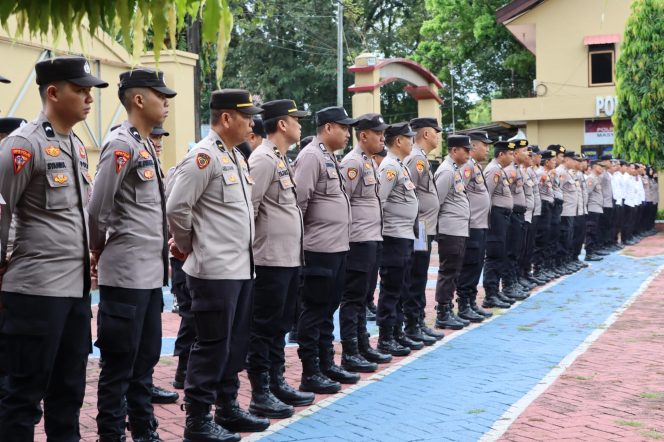 					Personel Polres Maros ikuti apel pagi. Ist