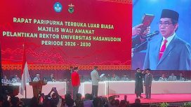 Pelantikan Rektor Universitas Hasanuddin Prof Jamaluddin Jompa untuk periode 2026 - 2030 (dok.)