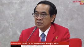 Rektor Unhas Prof Jamaluddin Jompa usai memantau hari pertama UTBK SNBT 2026 (dok)
