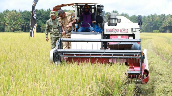					Bupati Bulukumba, Andi Muchtar Ali Yusuf Hadiri Panen Raya yang digelar Kelompok Tani Bobo Jangang di Desa Bontoharu, Kecamatan Kindang. [Foto: Ist]