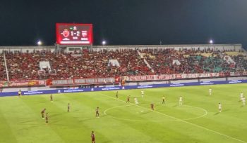 Laga Antara PSM Makassar vs Borneo FC Di Stadion GBH Parepare. [Foto: Berita.News/ Wahyu Ady Saputra]