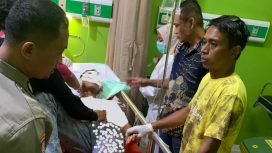 Salah Satu Korban Menjalani Perawatan Intensif di RSUD Sinjai. [Foto: Ist]