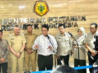 Bupati Bulukumba Andi Muchtar Ali Yusuf menghadiri Rakornas Mitigasi Kekeringan Lahan Pertanian yang digelar oleh Kementerian Pertanian Republik Indonesia. [Foto: Ist]