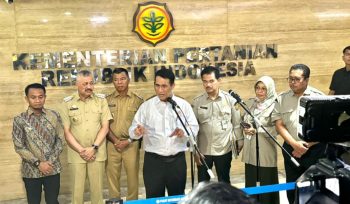 Bupati Bulukumba Andi Muchtar Ali Yusuf menghadiri Rakornas Mitigasi Kekeringan Lahan Pertanian yang digelar oleh Kementerian Pertanian Republik Indonesia. [Foto: Ist]