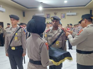 Upacara Penerimaan Siswa Diktuk Bintara Polri dari SPN Polda Sulsel dipimpin langsung oleh Kapolres Sinjai, AKBP Jamal Fathur Rakhman. [Foto: Ist]