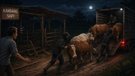 Sapi Warga di Bulukumba Digondol Maling. [Foto: Ilustrasi AI/ Berita.News]