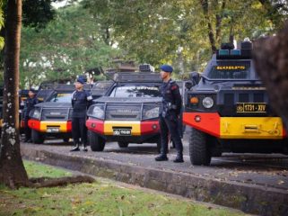 Kawal hari buruh, Polda Sulsel turunkan ribuan personel gabungan. Ist