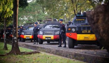 Kawal hari buruh, Polda Sulsel turunkan ribuan personel gabungan. Ist