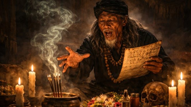 					Ilustrasi Dukun. [Foto: Berita.News/ AI]