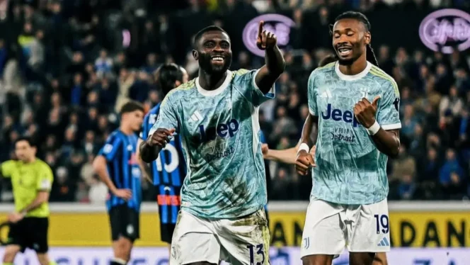 					Aksi Boga usai mencetak gol ke gawang Atalanta. IG Juventus