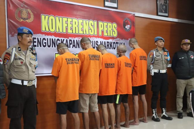 					Polres Maros tangkap para pelaku bisnis narkoba via medsos. Ist