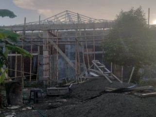 Pembangunan Satuan Pelayanan Pemenuhan Gizi (SPPG) atau dapur program makan bergizi gratis milik Badan Gizi Nasional (BGN) di Kelurahan Sangiasseri, Kecamatan Sinjai Selatan, Kabupaten Sinjai, Sulawesi Selatan. [Foto: Ist]